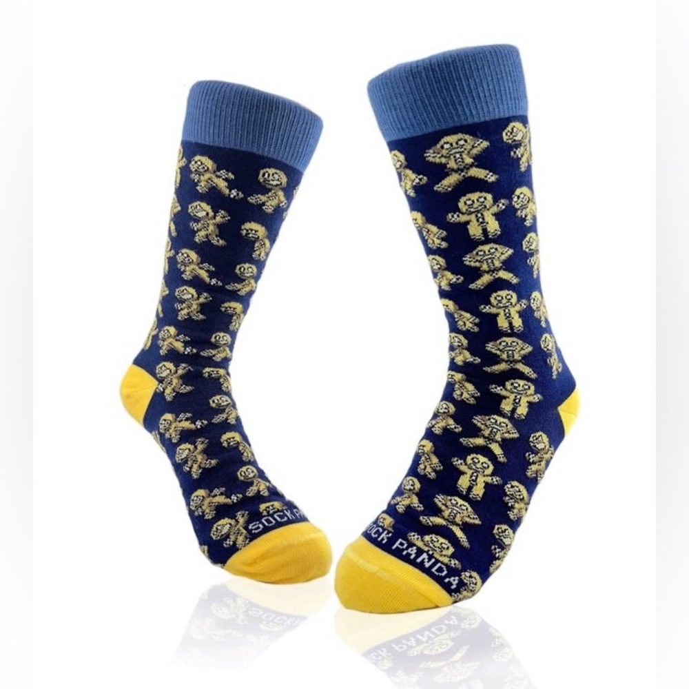 Breaking Gingerbread Man Sock Panda Socks